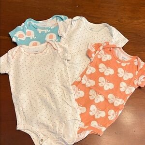 Carter's Baby One Pieces in Blue, White, and Pink